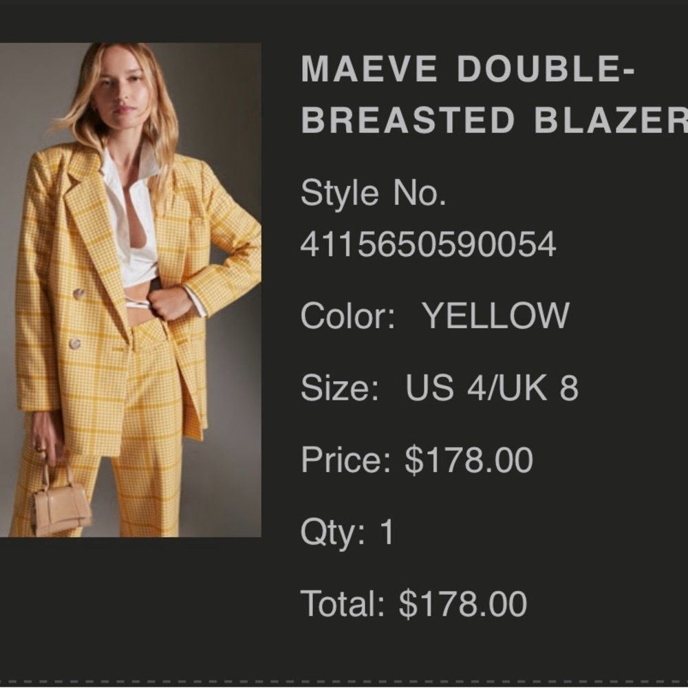 MAEVE DOUBLE-BREASTED BLAZER - Picture 2 of 4